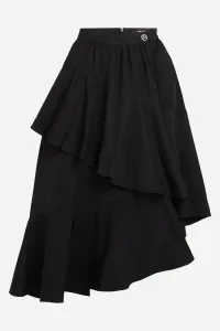 Sukňa Karl Lagerfeld Voluminous Ruffle Skirt Black