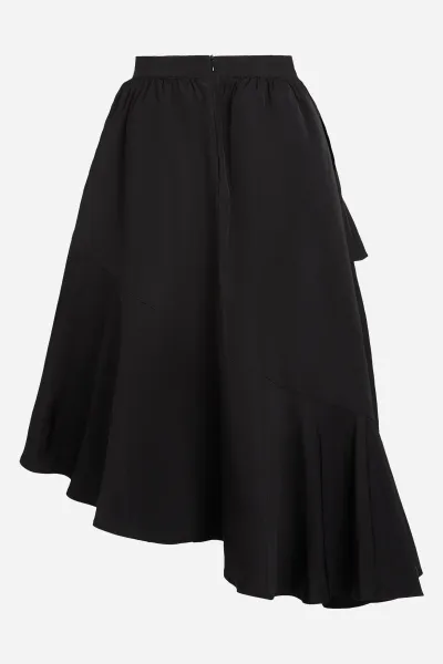 Sukňa Karl Lagerfeld Voluminous Ruffle Skirt Black
