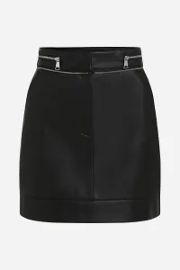 Sukňa Karl Lagerfeld čierna farba, mini, áčkový strih, A3W12014