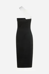 Šaty Karl Lagerfeld Bw Asymmetrical Dress Black/White
