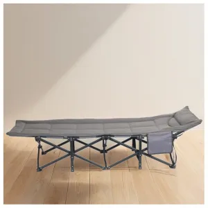 JAKS Rozkladacie lehátko šedé 187 x 68 cm