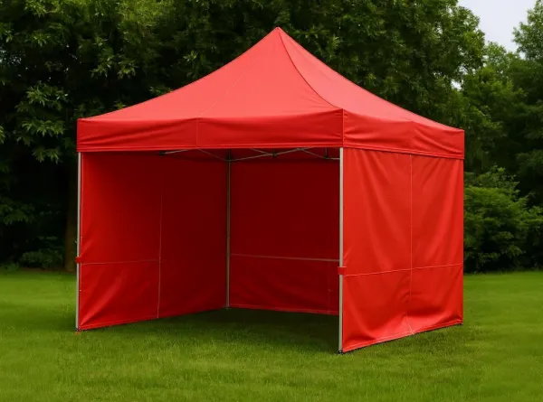 JAKS Nožnicový stan hliníkový HEX50 3 x 3 m červený