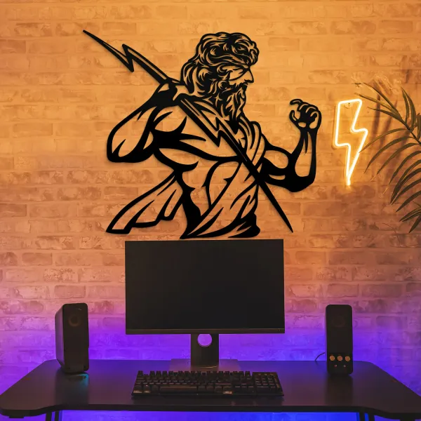 Vyrezávaný obraz z dreva - Zeus