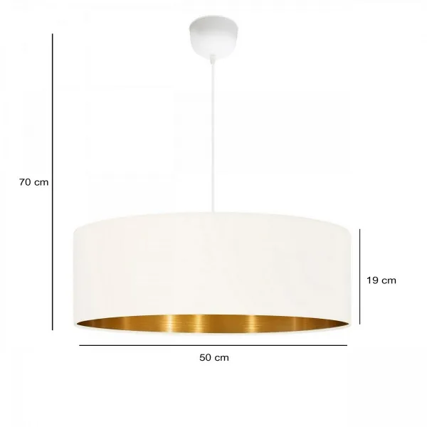 Závesný luster AYD-3549 Aurora, biela