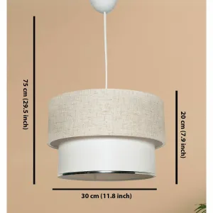 Závesný luster Corbeu - Cream