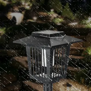 Bluegarden Solárne LED svietidlo Borno 57 cm proti hmyzu čierne