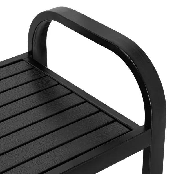 TZB Zahradní lavička Sobo 124 cm černá