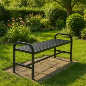 TZB Zahradní lavička Sobo 124 cm černá