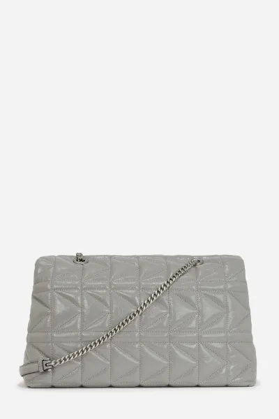 Kabelka Karl Lagerfeld K/Kuilt Sp Wrinkle Lg Shb Cloud Grey