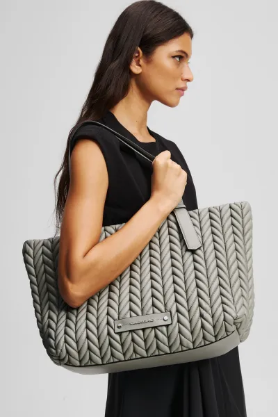 Kabelka Karl Lagerfeld K/Weave Lg Tote Cloud Grey