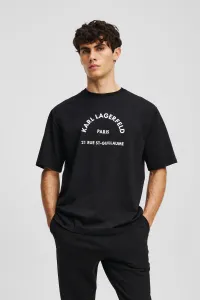 Tričko Karl Lagerfeld Rsg Relax Fit T-Shirt Black
