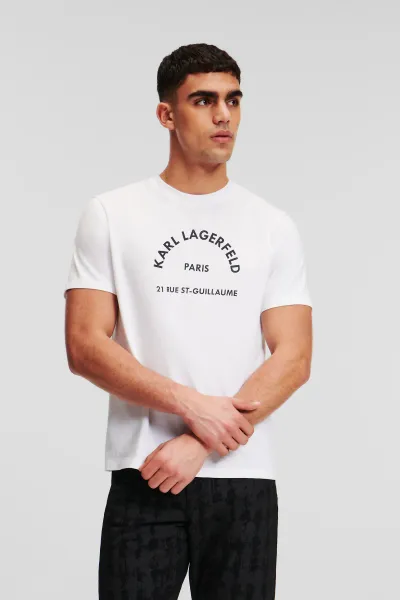 Tričko Karl Lagerfeld Rsg Relax Fit T-Shirt White