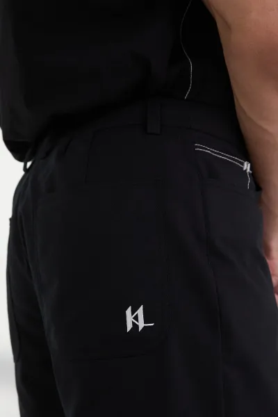 Nohavice Karl Lagerfeld Contrast Stitch Pant Black