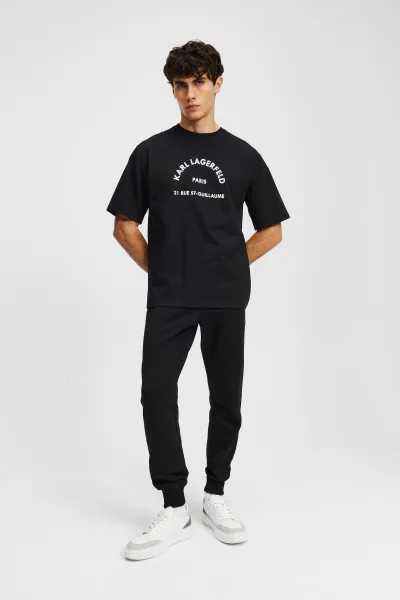 Tričko Karl Lagerfeld Rsg Relax Fit T-Shirt Black