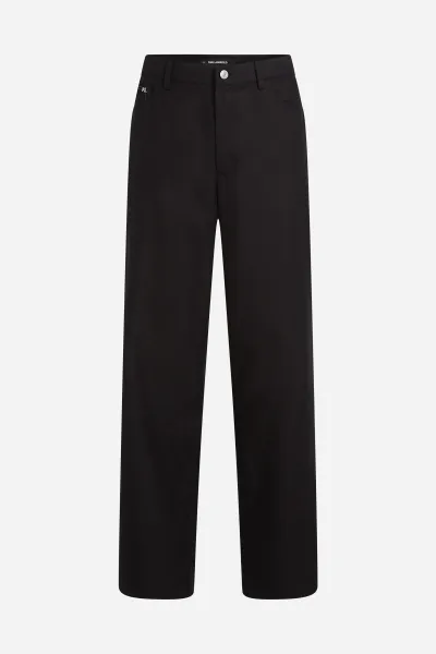Nohavice Karl Lagerfeld Contrast Stitch Pant Black