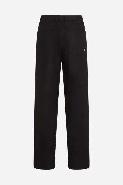 Nohavice Karl Lagerfeld Contrast Stitch Pant Black