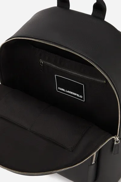 Batoh Karl Lagerfeld K/Monogram Leather Backpack Black