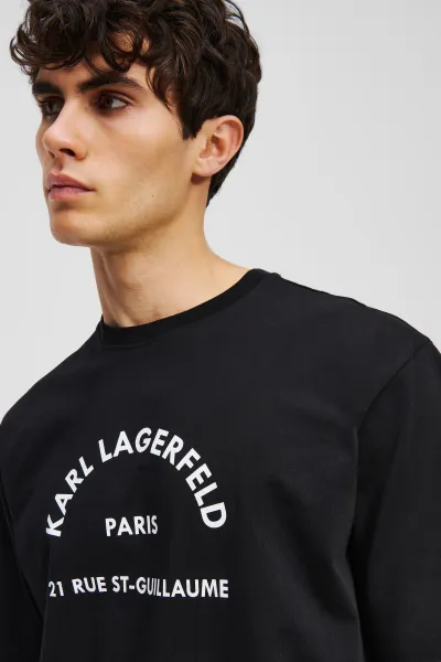 Tričko Karl Lagerfeld Rsg Relax Fit T-Shirt Black