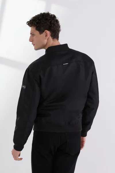 Bunda Karl Lagerfeld Reversible Aop Sketch Jacket Black-Beige Sketch Aop
