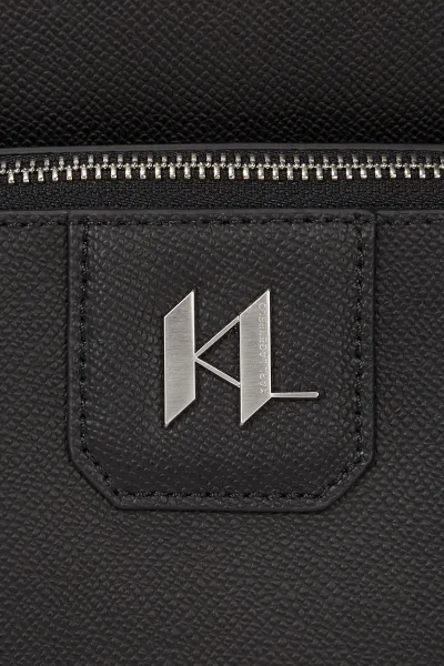 Batoh Karl Lagerfeld K/Monogram Leather Backpack Black