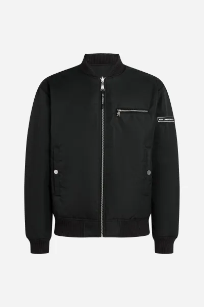 Bunda Karl Lagerfeld Reversible Aop Sketch Jacket Black-Beige Sketch Aop