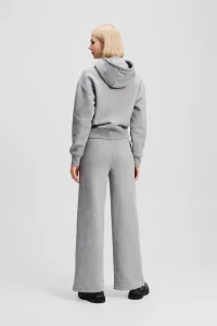 Tepláky Karl Lagerfeld Ikon Wide Leg Sweatpants Light Grey Melange