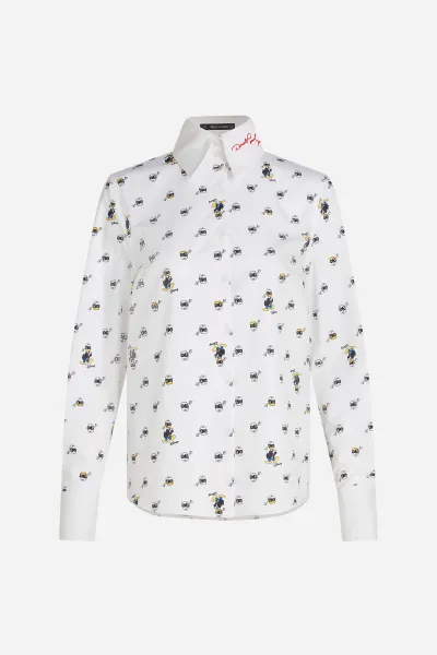 Blúzka Karl Lagerfeld Kl X Disney Aop Blouse Aop Donald Disney X Karl