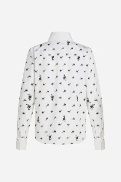 Blúzka Karl Lagerfeld Kl X Disney Aop Blouse Aop Donald Disney X Karl