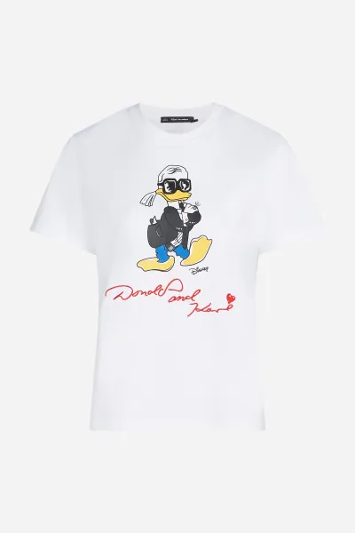 Tričko Karl Lagerfeld Kl X Disney Regular T-Shirt White