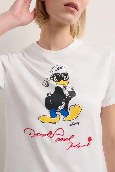 Tričko Karl Lagerfeld Kl X Disney Regular T-Shirt White