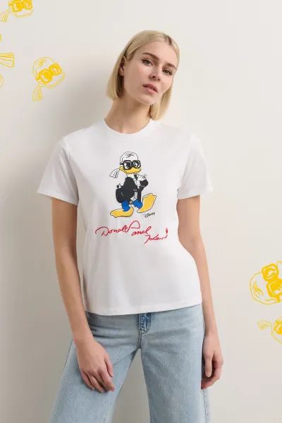 Tričko Karl Lagerfeld Kl X Disney Regular T-Shirt White