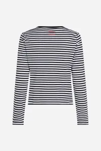 Tričko Karl Lagerfeld Kl X Disney Stripe Lslv T-Shirt Small Stripe Black-White
