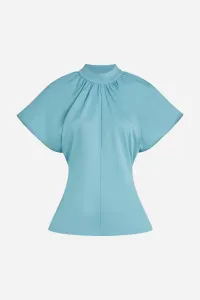 Tričko Karl Lagerfeld Zip Sleeve T-Shirt Still Water
