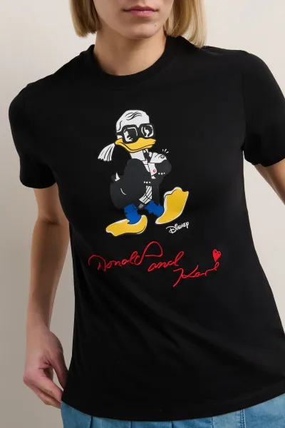 Tričko Karl Lagerfeld Kl X Disney Regular T-Shirt Black