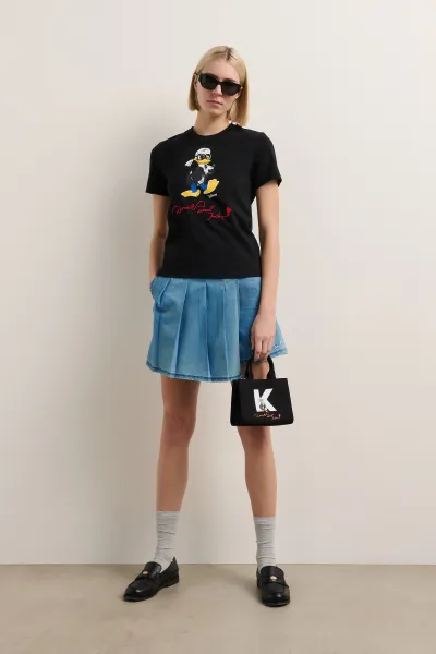 Tričko Karl Lagerfeld Kl X Disney Regular T-Shirt Black