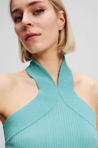 Sveter Karl Lagerfeld Halterneck Knit Tank Still Water
