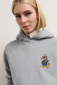Mikina Karl Lagerfeld Kl X Disney Hoodie Light Grey Melange