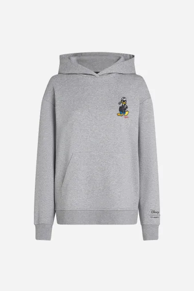 Mikina Karl Lagerfeld Kl X Disney Hoodie Light Grey Melange