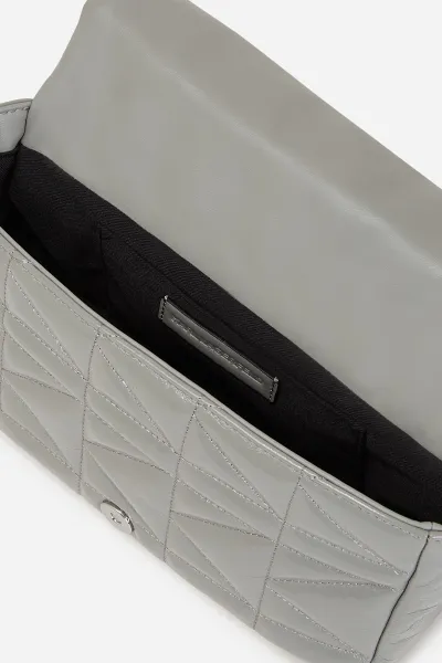 Kabelka Karl Lagerfeld K/Kuilt Md Ext Shb Wrinkle Cloud Grey