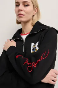 Mikina Karl Lagerfeld Kl X Disney 1/2 Zip Sweatshirt Black