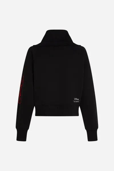 Mikina Karl Lagerfeld Kl X Disney 1/2 Zip Sweatshirt Black