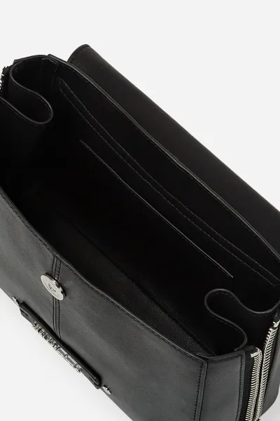 Kabelka Karl Lagerfeld K/Hardware Sm Top Handle Black-Nickel