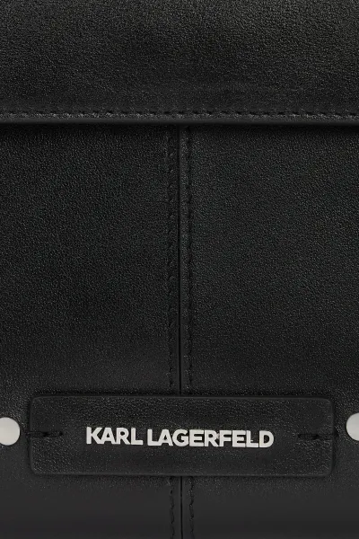 Kabelka Karl Lagerfeld K/Hardware Sm Top Handle Black-Nickel