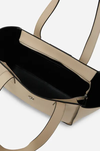 Kabelka Karl Lagerfeld K/Signature Md Tote Trench Beige