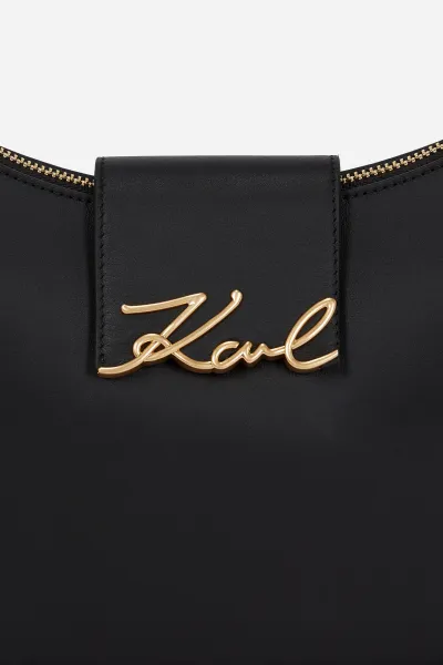 Kabelka Karl Lagerfeld K/Signature Md Zip Sb Black/Gold
