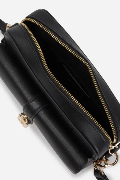 Kabelka Karl Lagerfeld K/Autograph Padlock Cam Bag Black/Gold