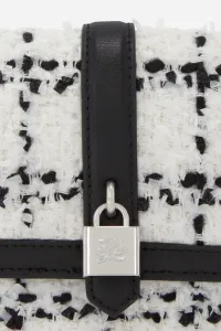 Kabelka Karl Lagerfeld K/Autograph Padlock Sb Boucle Black White Karl Boucle