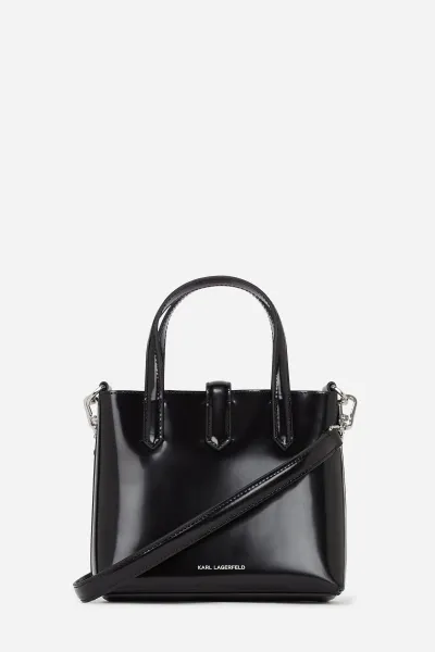 Kabelka Karl Lagerfeld K/Autograph Padlock Mn T Spzlt Black