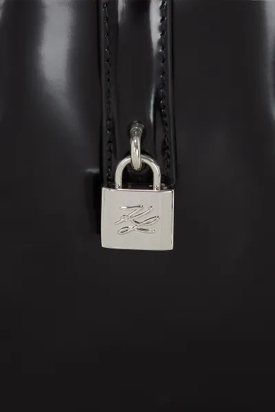 Kabelka Karl Lagerfeld K/Autograph Padlock Mn T Spzlt Black