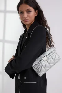 Kabelka Karl Lagerfeld K/Kuilt Sp Sm Wrinkle Sb Bag Silver